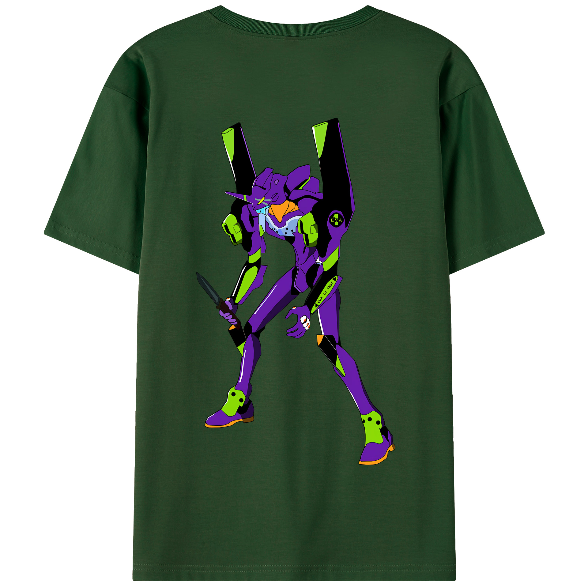 （画像用） EVA 新世紀エヴァンゲリオン 綿100％半袖Tシャツ（背面プリント）